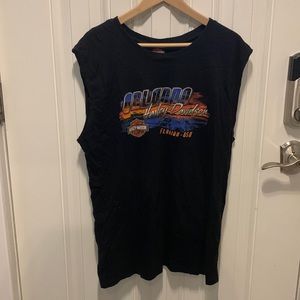 Men’s Harley Davidson XL  sleeveless black t-shirt. Orlando HD